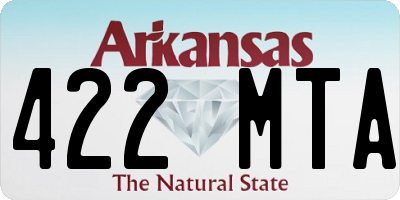 AR license plate 422MTA