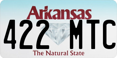 AR license plate 422MTC