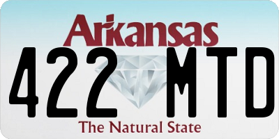 AR license plate 422MTD