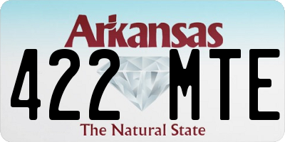 AR license plate 422MTE