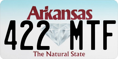 AR license plate 422MTF