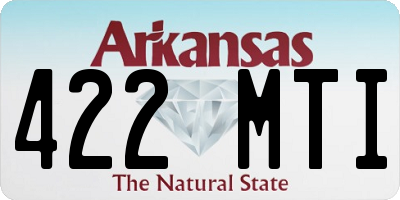 AR license plate 422MTI