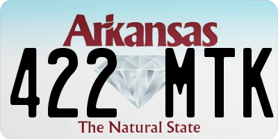 AR license plate 422MTK
