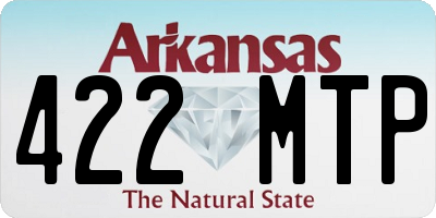 AR license plate 422MTP