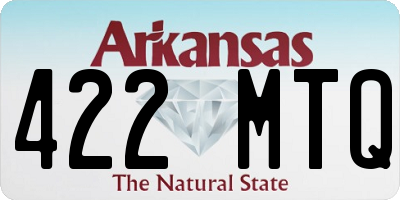 AR license plate 422MTQ