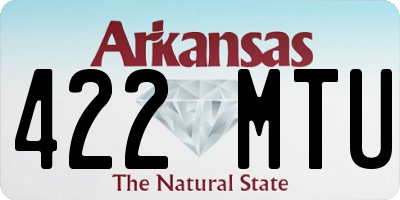 AR license plate 422MTU