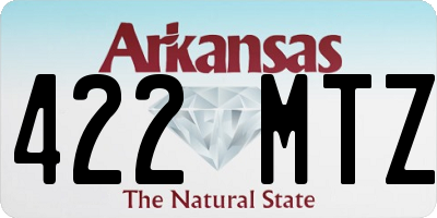 AR license plate 422MTZ