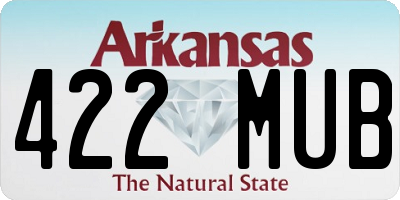 AR license plate 422MUB