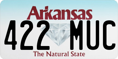 AR license plate 422MUC