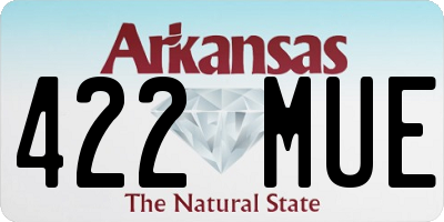 AR license plate 422MUE