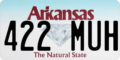 AR license plate 422MUH