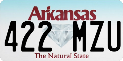 AR license plate 422MZU