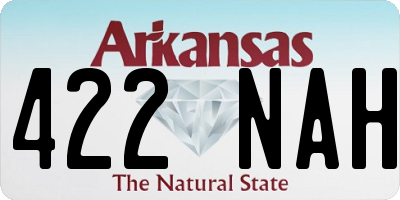 AR license plate 422NAH