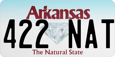 AR license plate 422NAT