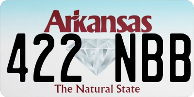 AR license plate 422NBB
