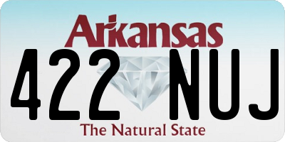 AR license plate 422NUJ