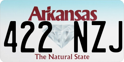 AR license plate 422NZJ