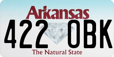 AR license plate 422OBK