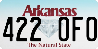 AR license plate 422OFO