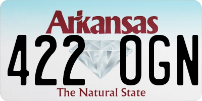 AR license plate 422OGN