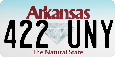 AR license plate 422UNY