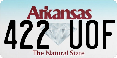 AR license plate 422UOF