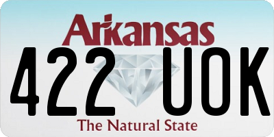 AR license plate 422UOK
