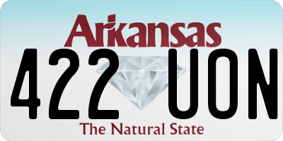 AR license plate 422UON