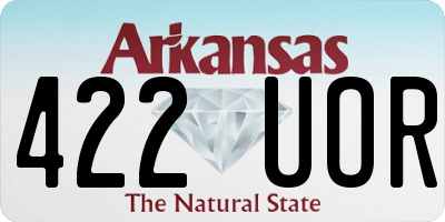 AR license plate 422UOR
