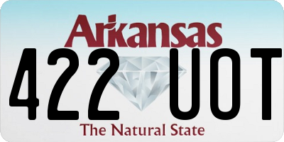 AR license plate 422UOT