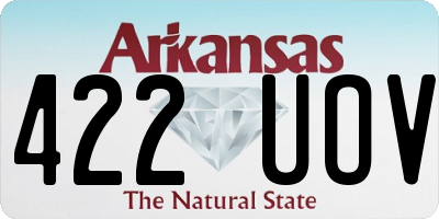 AR license plate 422UOV