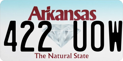 AR license plate 422UOW