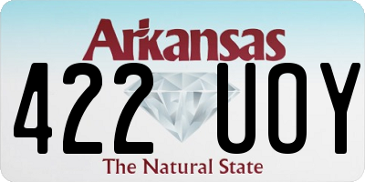 AR license plate 422UOY