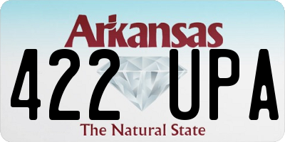 AR license plate 422UPA