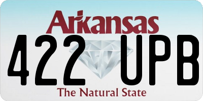 AR license plate 422UPB