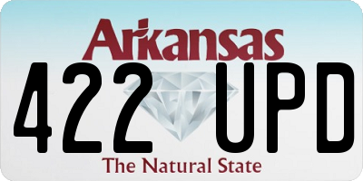 AR license plate 422UPD