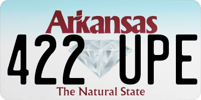 AR license plate 422UPE
