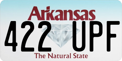 AR license plate 422UPF