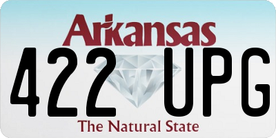 AR license plate 422UPG