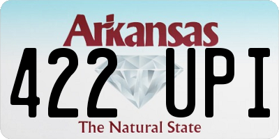 AR license plate 422UPI
