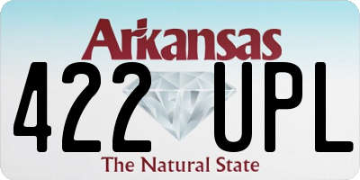 AR license plate 422UPL