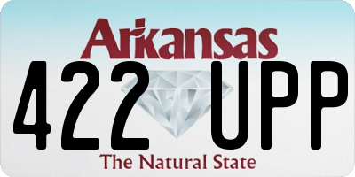 AR license plate 422UPP
