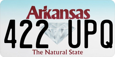 AR license plate 422UPQ