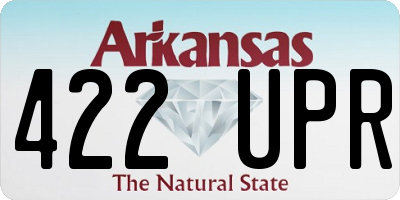 AR license plate 422UPR