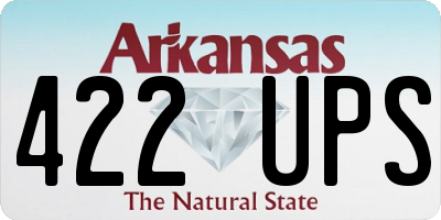 AR license plate 422UPS