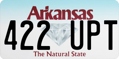 AR license plate 422UPT