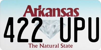 AR license plate 422UPU