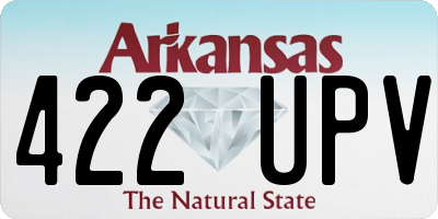 AR license plate 422UPV
