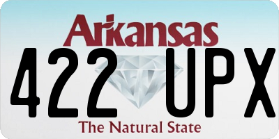 AR license plate 422UPX