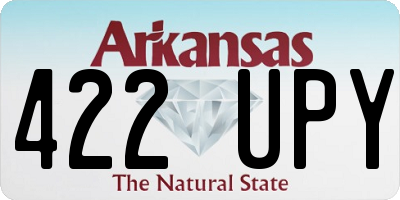 AR license plate 422UPY